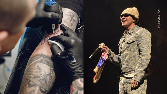 Beéle sorprende como tatuador.