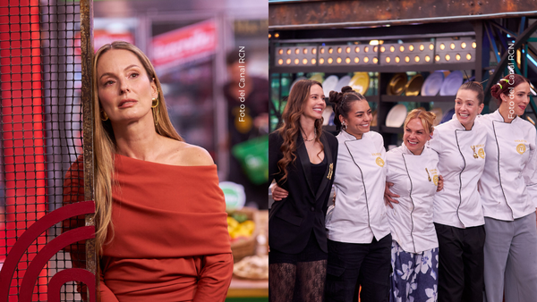 Claudia Bahamón y las semifinalistas se suben a un cubo gigante en MasterChef para lograr foto