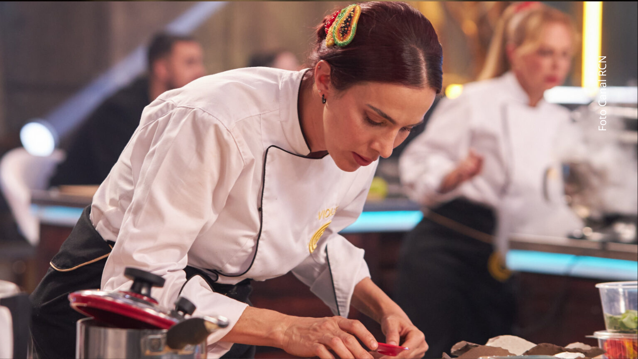 Violeta Bergonzi se coronó como la ganadora de MasterChef Celebrity. (Foto Canal RCN)