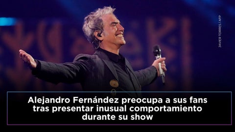 Alejandro Fernández llama la atención en su show de Querétaro