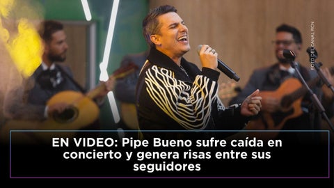 Pipe Bueno enfrentó su aparatosa caída en plena presentación
