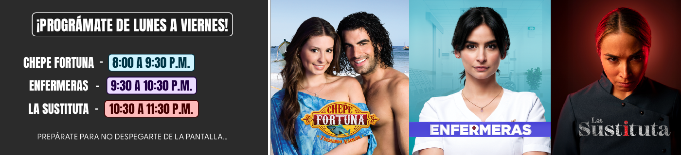 Chepe Fortuna, Enfermeras y La Sustituta en el prime del Canal RCN