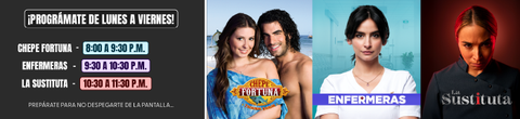 Chepe Fortuna, Enfermeras y La Sustituta en el prime del Canal RCN