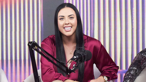 Juliana Calderón en el after show de La casa de los famosos Colombia 2025.