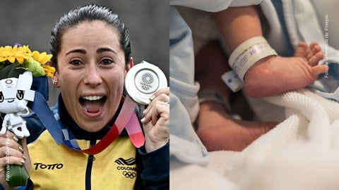 Mariana Pajón presentó a su bebé y sorprendió al mostrar su rostro sin filtros