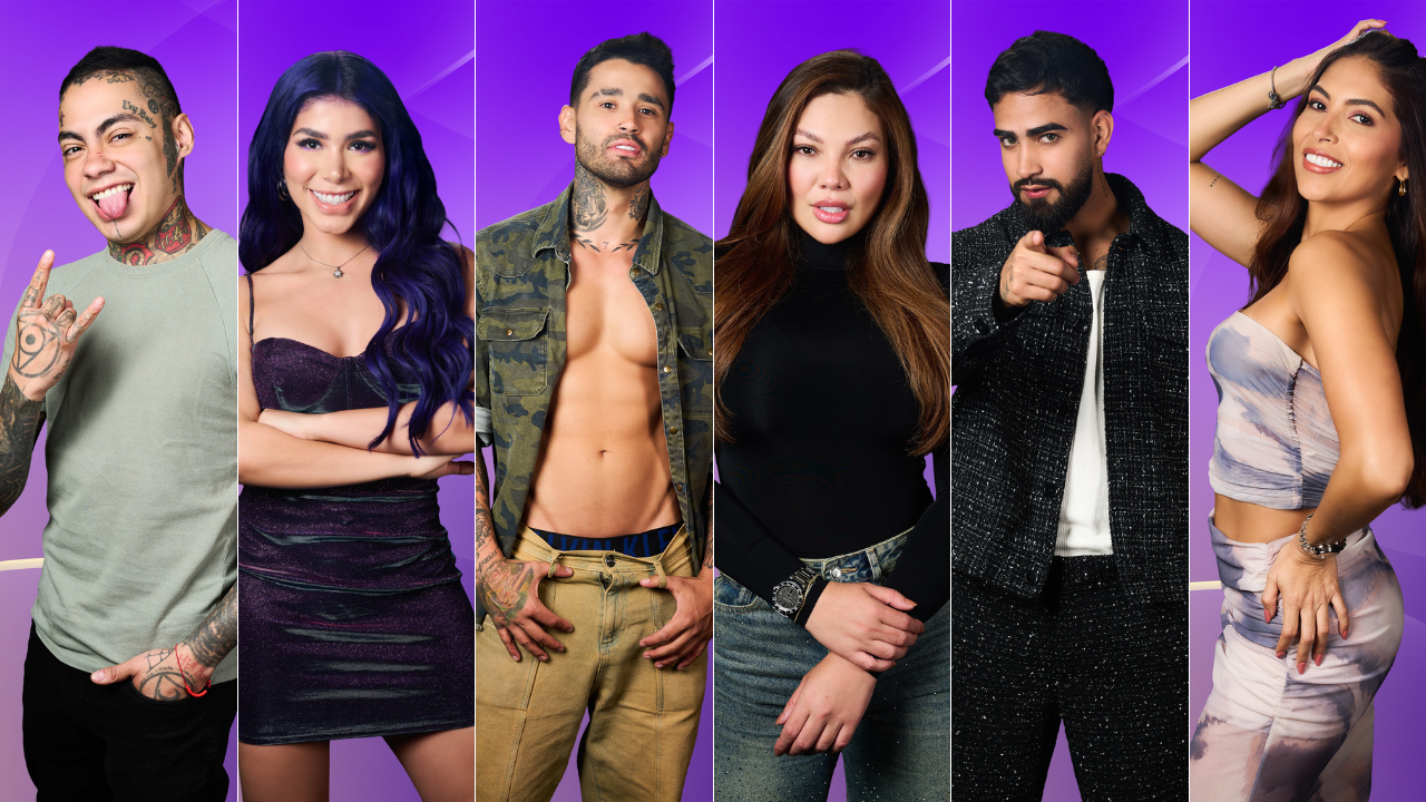 Nicolás Arrieta, Alexa Torrex, Esteban Bernal, Luisa Cortina, Eidevin López y Lorena Altamirano