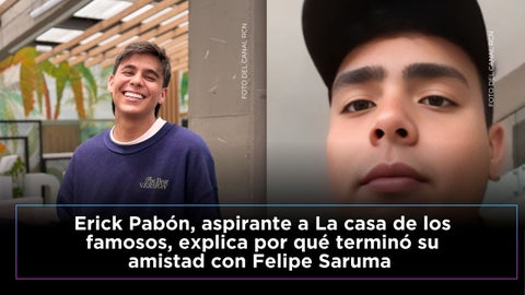 Erick Pabón confiesa por qué se distanció de Felipe Saruma