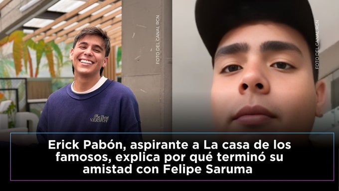 Erick Pabón confiesa por qué se distanció de Felipe Saruma