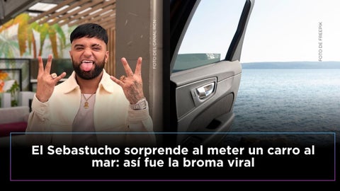 El Sebastucho protagoniza broma en el mar
