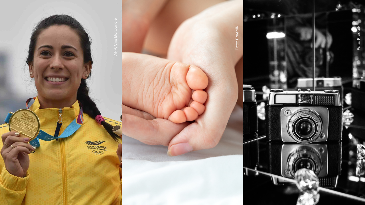 Sale a la luz foto del rostro del hijo de Mariana Pajón y Vicent Pelluard: así luce a días de nacido