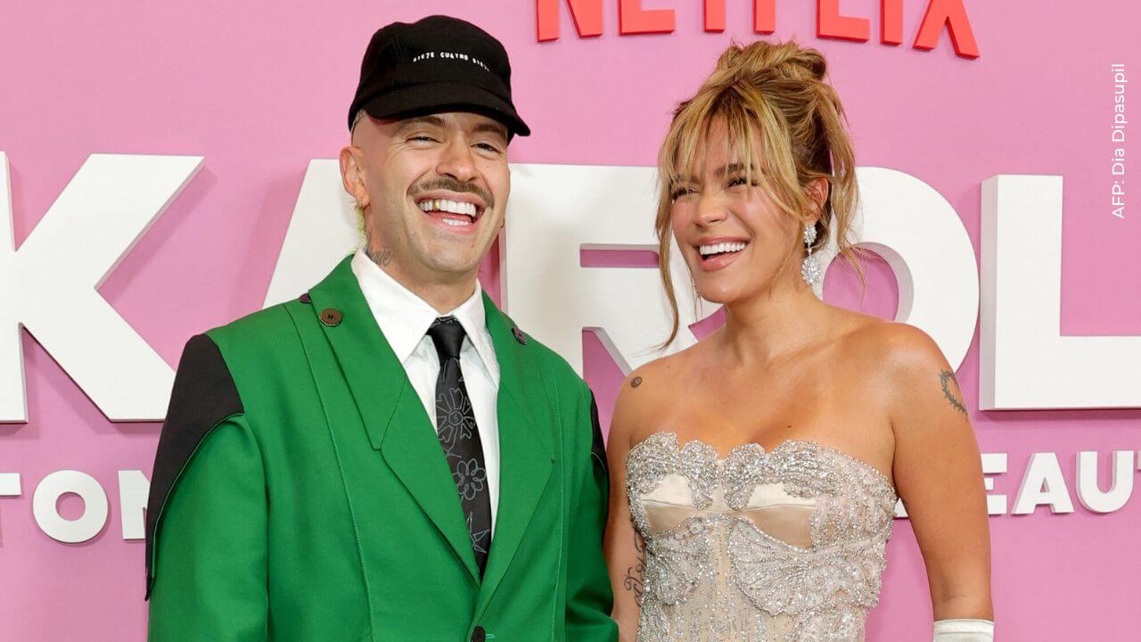 Karol G y Feid en la premiere