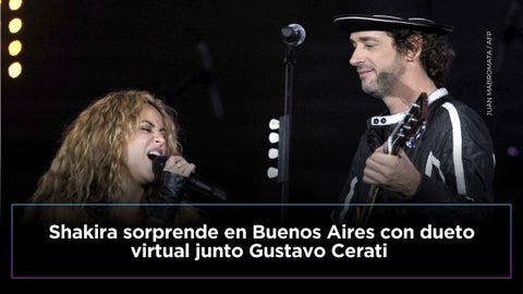 Shakira sorprende en Buenos Aires al cantar ‘Día Especial’ con Gustavo Cerati