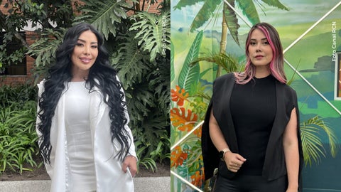 Marcela Reyes y Manuela Gómez juntas