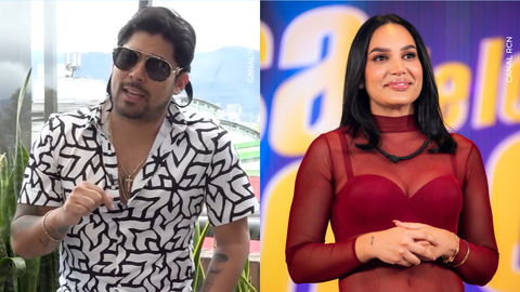 Lowe León y Andrea Valdiri