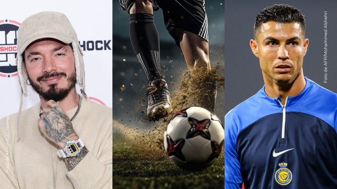 J Balvin sorprende al mostrar su talento para el fútbol antes de su show en Bogotá