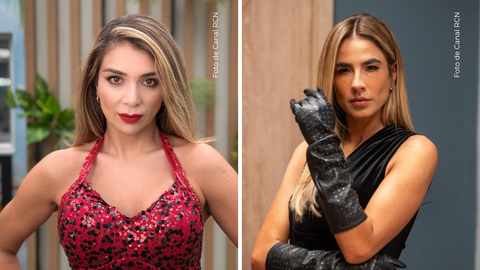 Carla Giraldo en La casa de los famosos Colombia - Marilyn Patiño posando a la cámara.