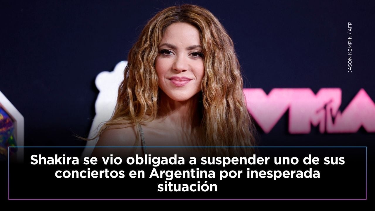 Shakira suspendió su concierto en Córdoba por inesperada situación