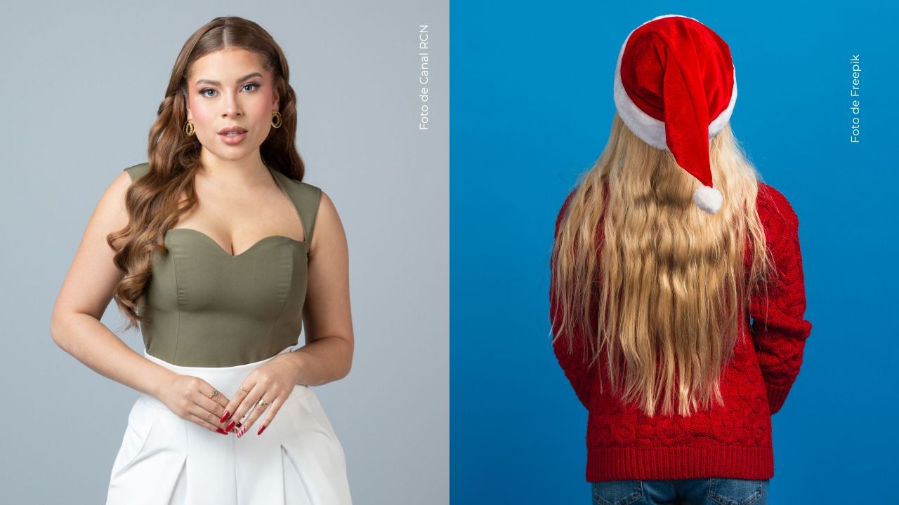 Ornella Sierra causa furor con su estilo navideño.