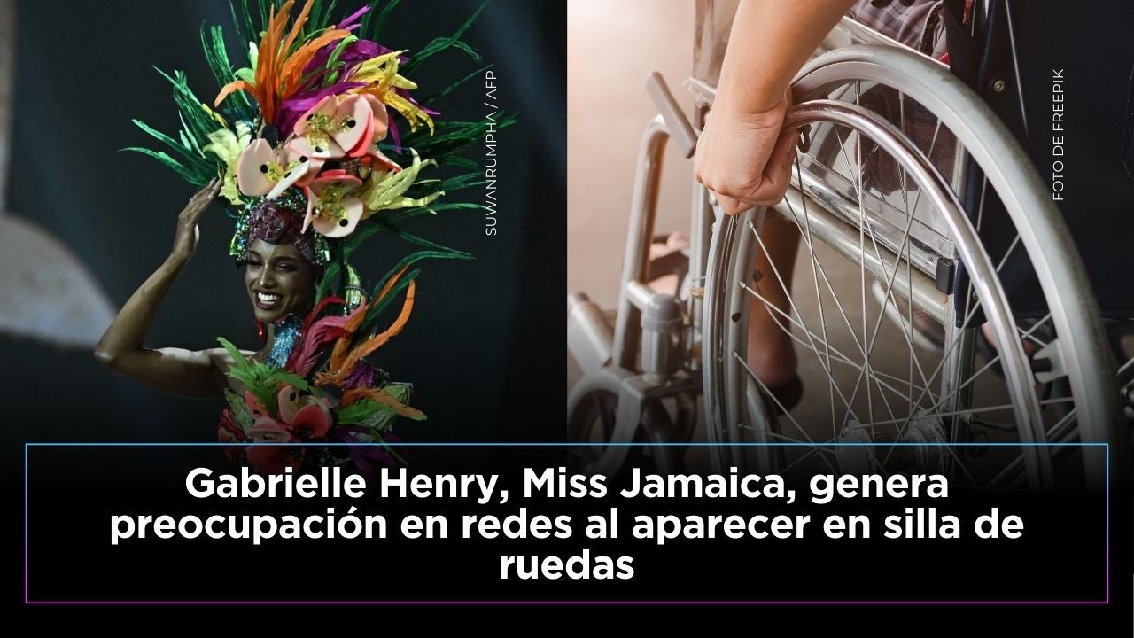 Miss Jamaica reaparece en silla de ruedas