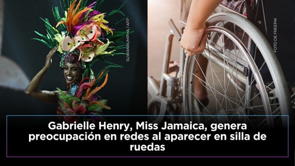 Miss Jamaica reaparece en silla de ruedas tras accidente en Miss Universo 2025