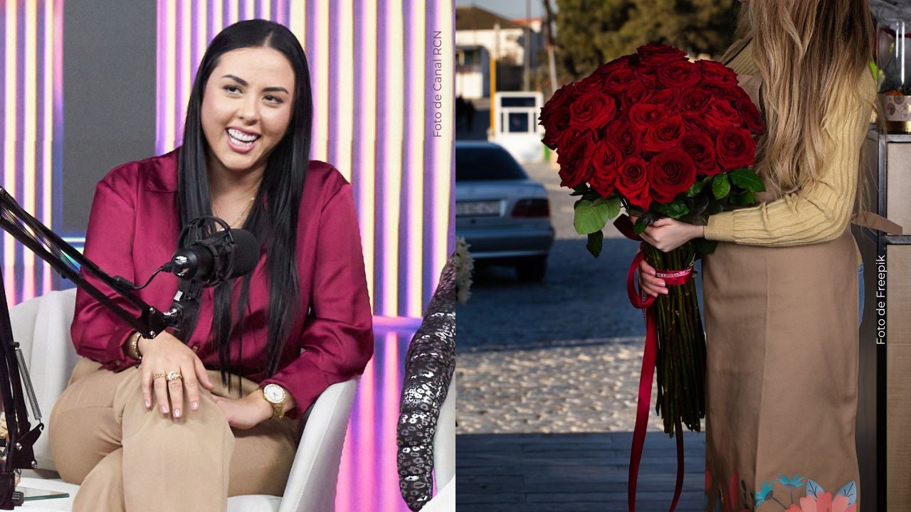 Juliana Calderón asegura que detrás del ramo de rosas hay mucho amor.