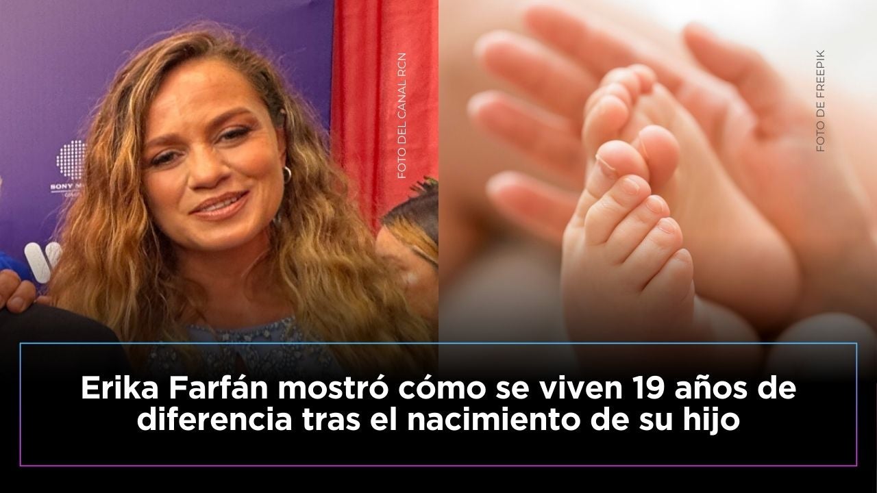 Erika Farfán sobre la diferencia de edad que tienen sus hijos