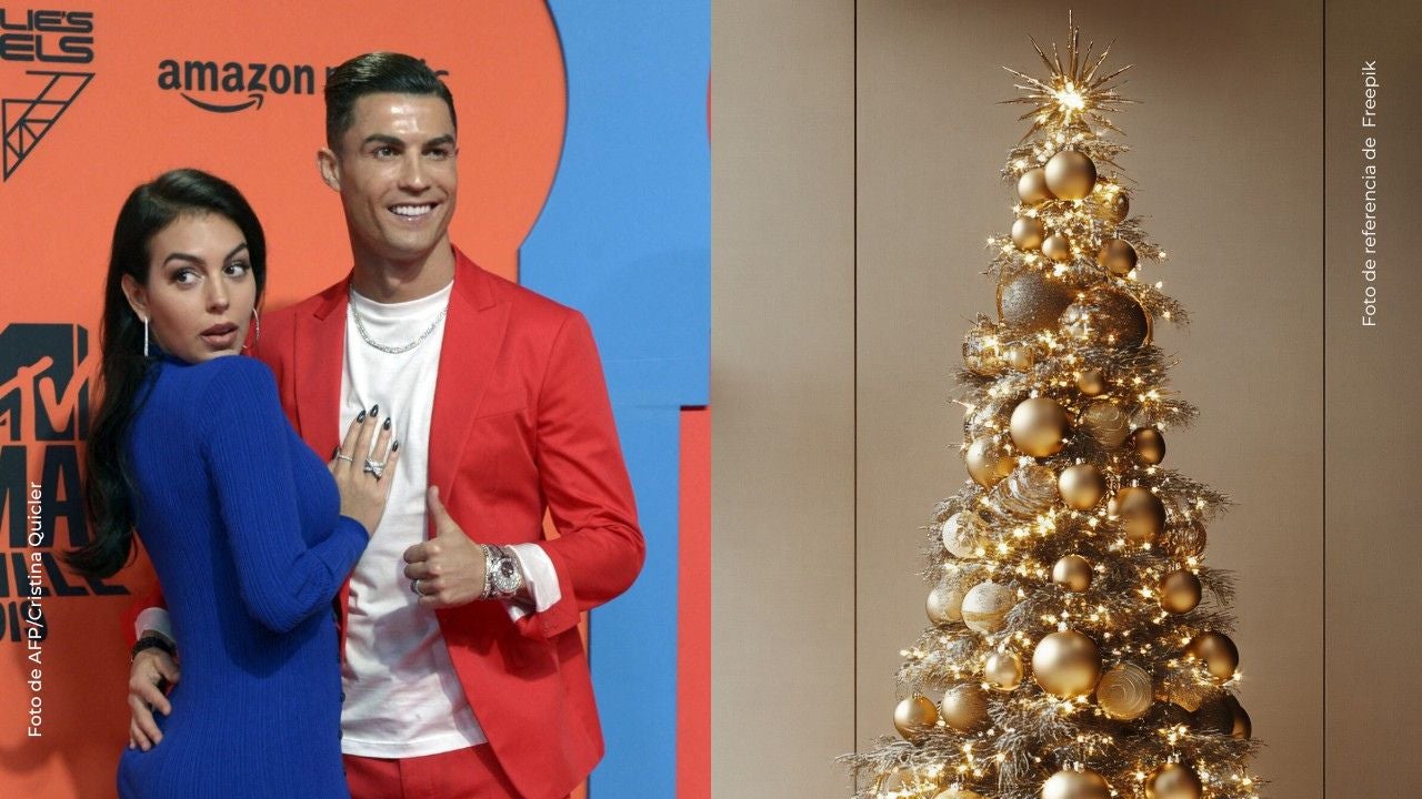 Georgina Rodríguez sorprende con árbol navideño de oro y perlitas: lujo extremo