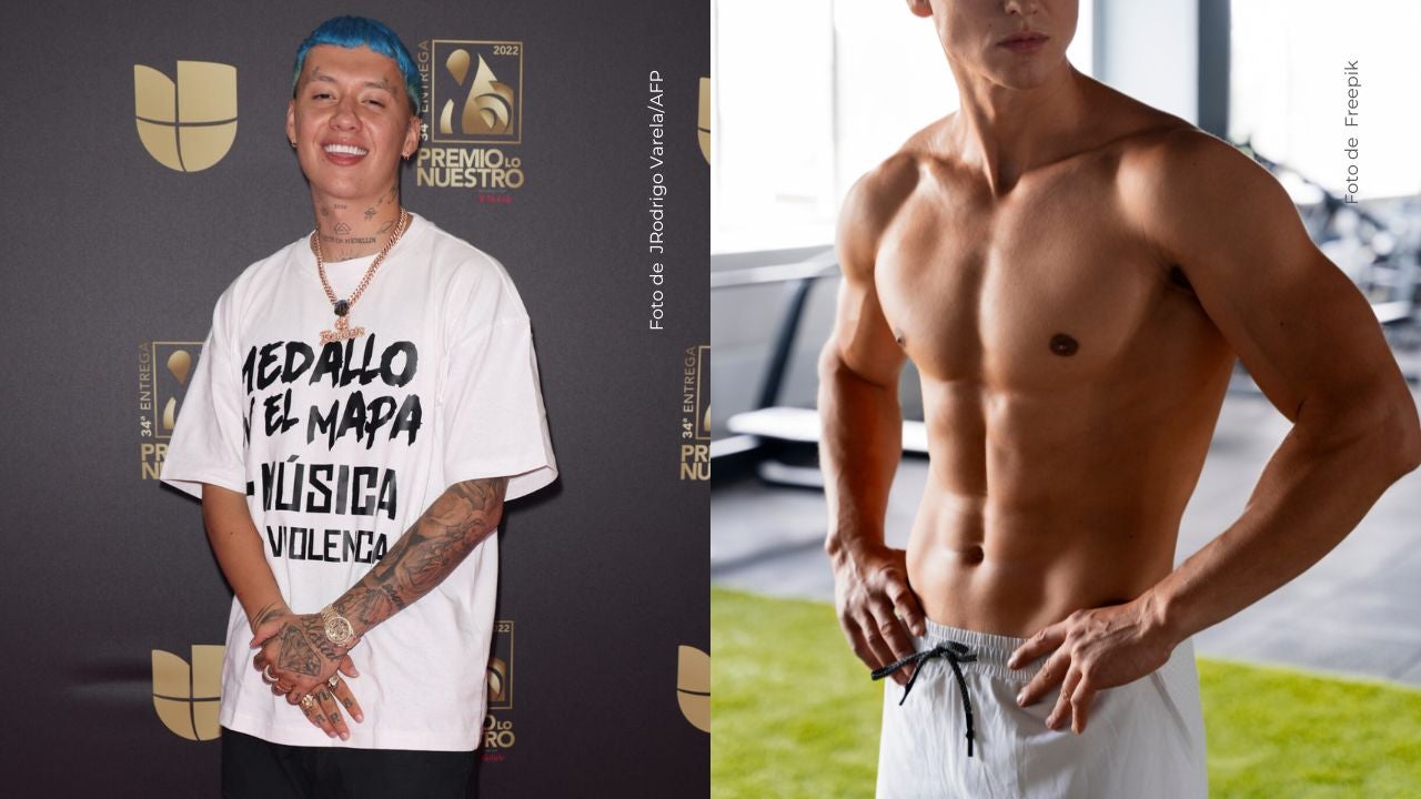 Las redes hicieron un comparativo del cambio físico de Blessd.