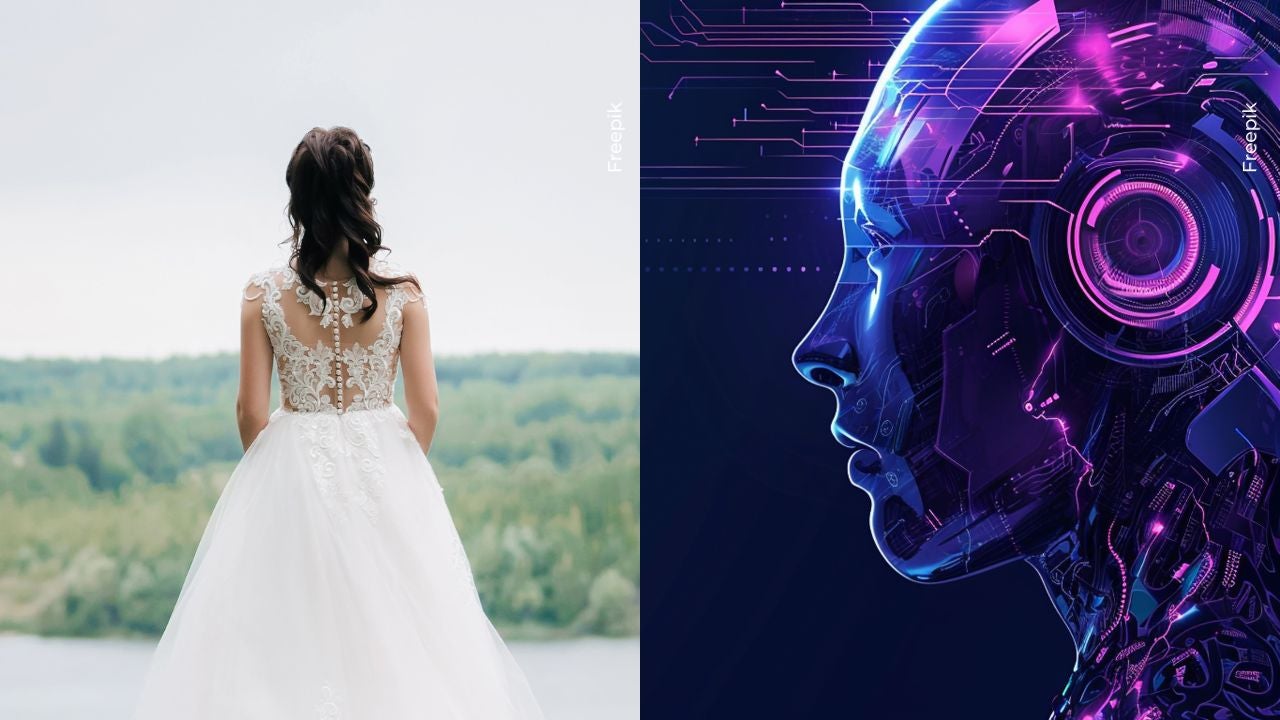 Mujer se casó con IA y así fue la boda