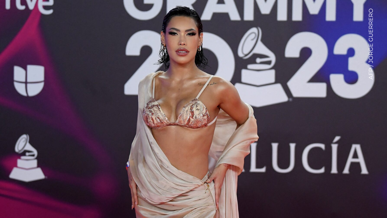 Ana del Castillo llega a la ceremonia de los 24 Premios Grammy Latinos en el Centro de Conferencias y Exposiciones.