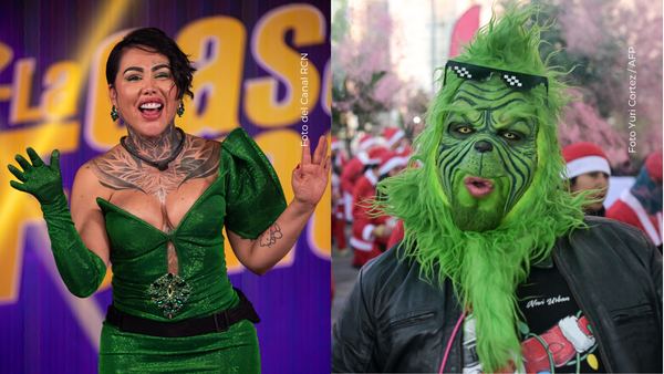 Yina Calderón resultó en fotos con el Grinch y le dicen que quedó "genial", así se ve
