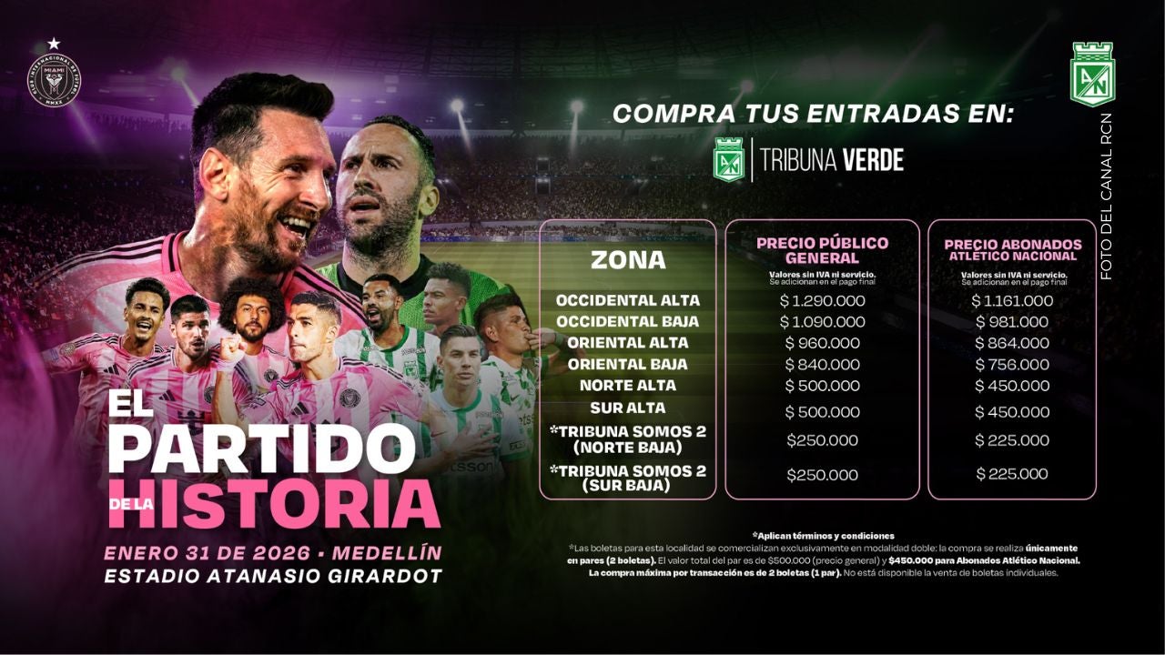 ¿Cómo comprar las entradas para el partido entre Inter Miami y Atlético Nacional?