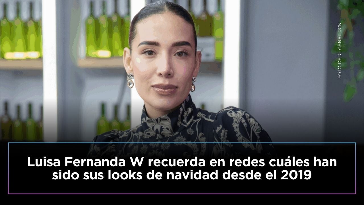 Luisa Fernanda W sorprendió a sus fans al recordar sus looks de Navidad