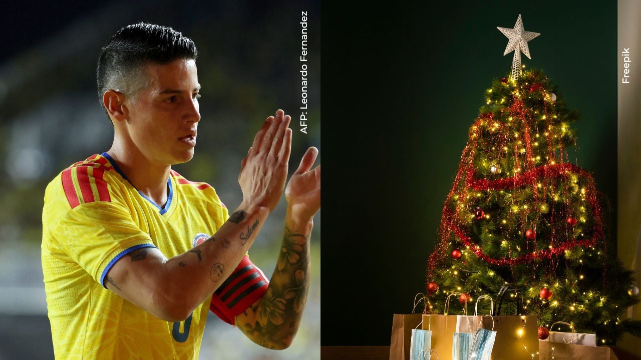 James Rodríguez celebró Navidad en un río