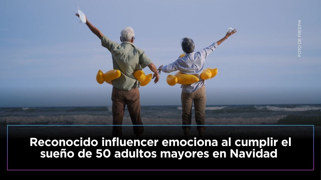 Reconocido influencer lleva al mar a 50 abuelitos, y así reaccionaron