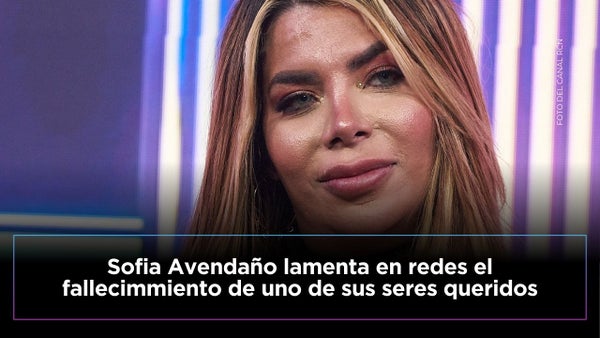 Sofía Avendaño lamenta la pérdida de un ser muy especial que falleció en sus brazos
