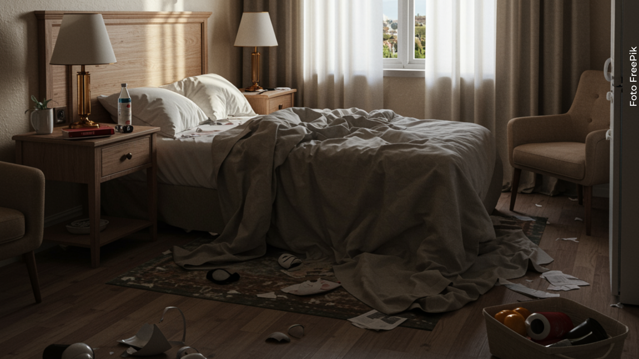 Habitación destrozada