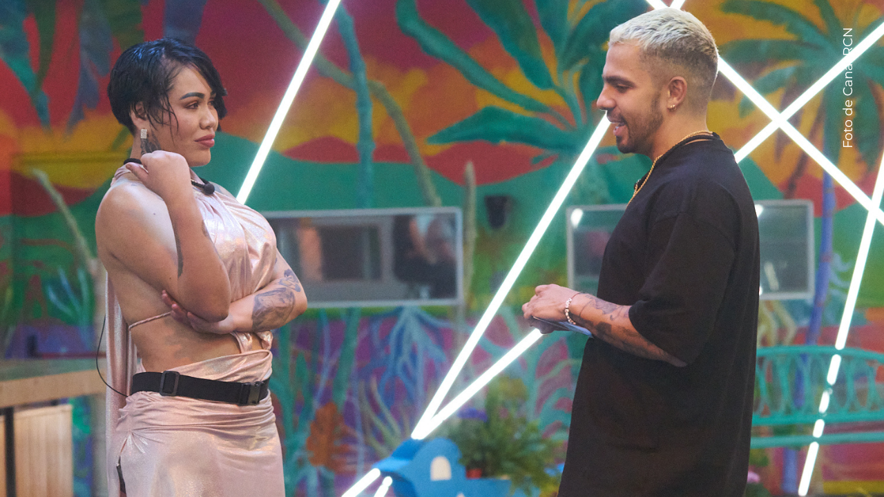 Altafulla y Yina Calderón en La casa de los famosos Colombia 2025.