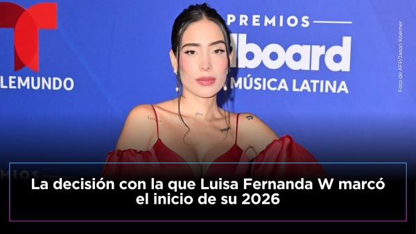 Luisa Fernanda W sorprendió al revelar la decisión con la que arrancó el 2026 Luisa Fernanda W sorprendió al revelar la decisión con la que arrancó el 2026