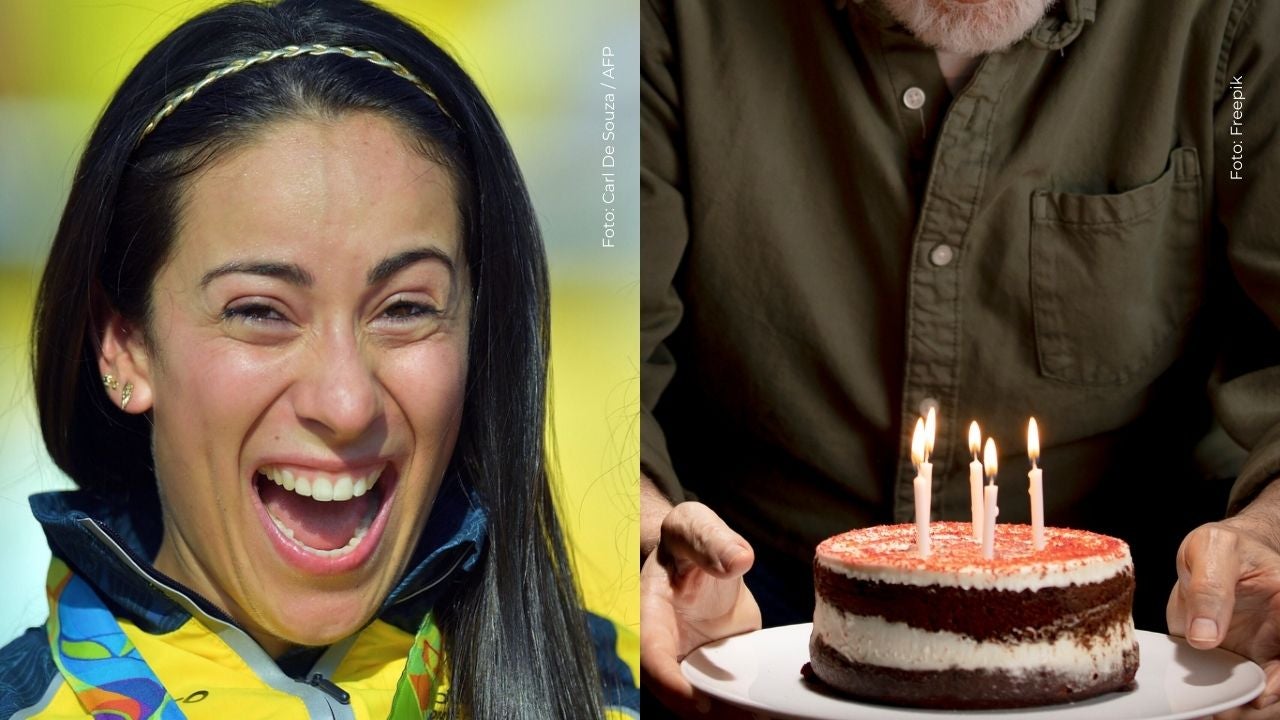 Mariana Pajón le celebra el cumpleaños a su padre