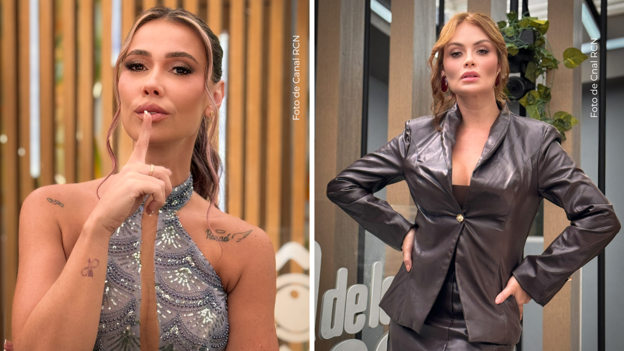 Manuela Gómez y Sara Uribe posando a la cámara.