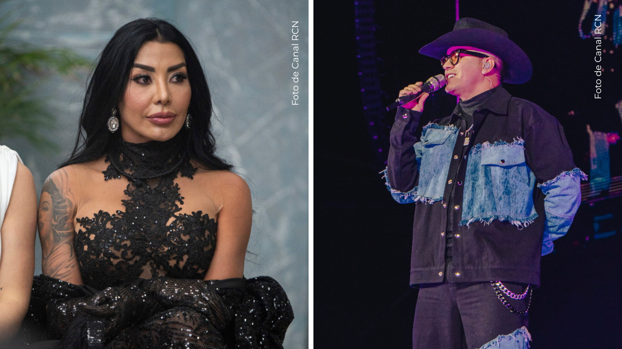 Marcela Reyes en La casa de los famosos Colombia - Yeison Jiménez en el escenario.