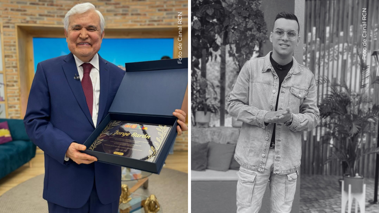 Yeison Jiménez y Jorge Barón en Buen día Colombia.