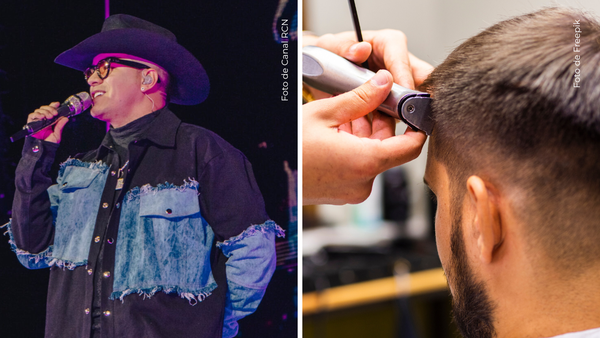 Hombre sorprende con corte de cabello inspirado en Yeison Jiménez y divide opiniones