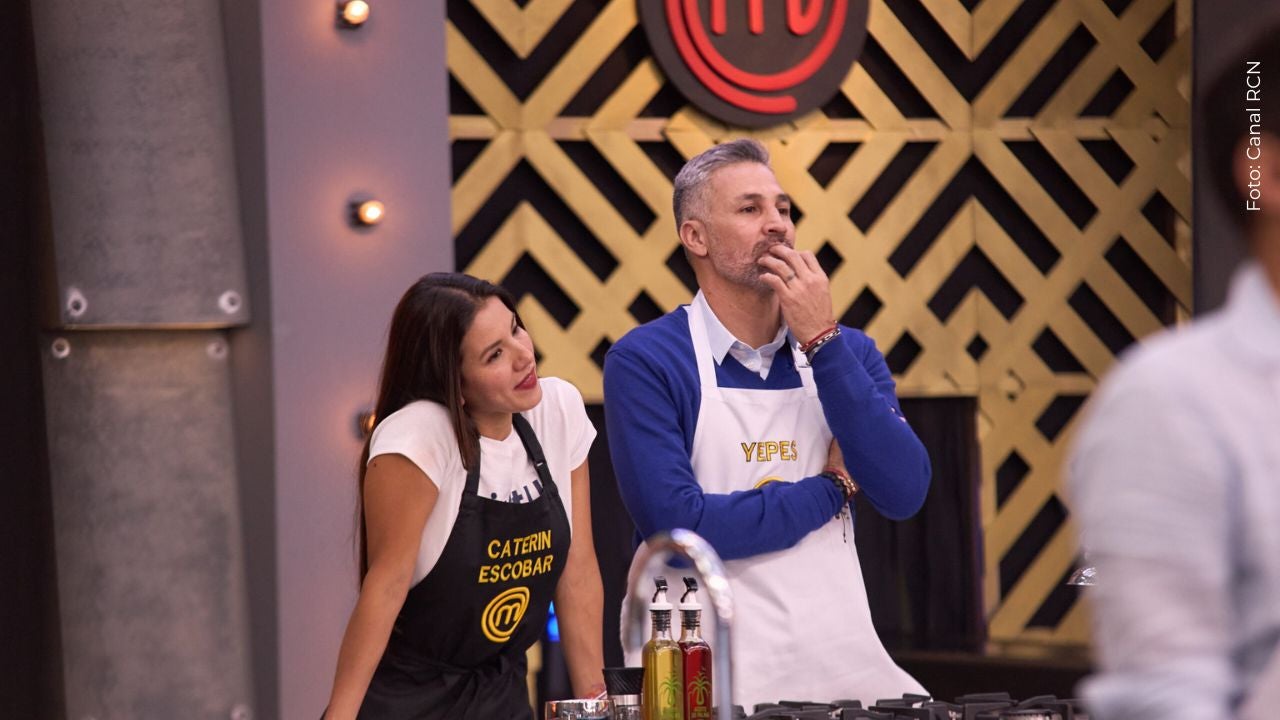 Caterin Escobar y Mario Alberto Yepes en MasterChef Celebrity Colombia 2025