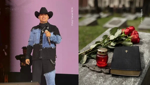 Captan espíritu de Yeison Jiménez moviendo su sombre sobre su ataúd