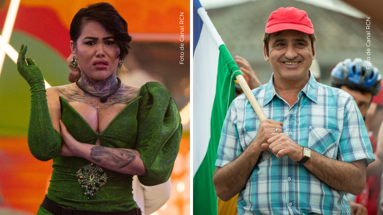 Yina Calderón en La casa de los famosos Colombia - Robinson Díaz en Rigo.