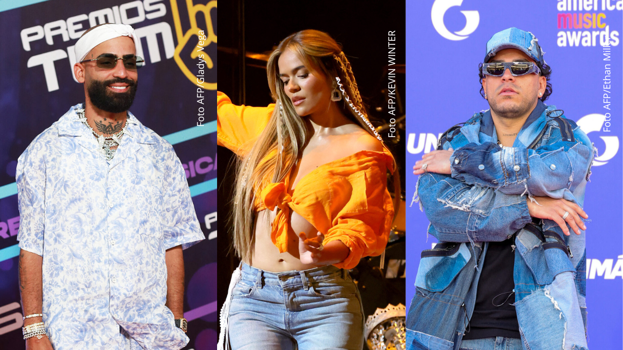 Karol G, Arcángel y Ryan Castro cantaron de manera espontánea en el barrio Pedregal, en Medellín.