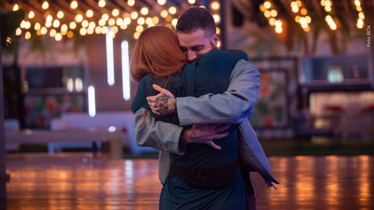 Norma se puso muy feliz cuando vio de nuevo a su novio, Mateo Varela.