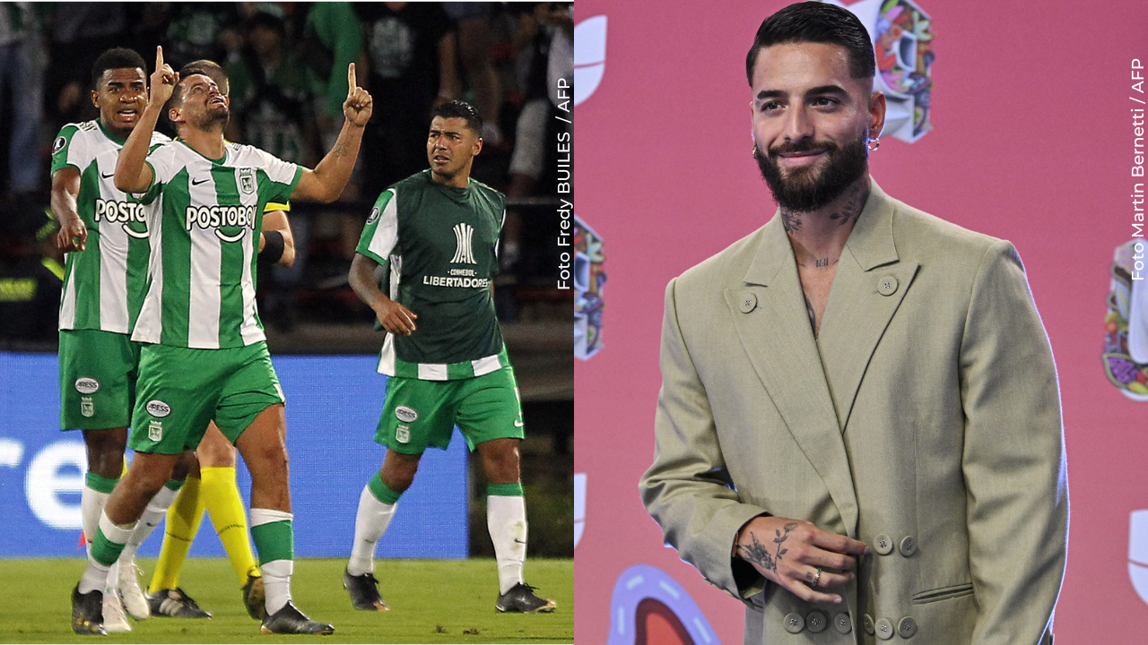 Maluma es reconocido por su amor al fútbol y al Atlético Nacional. 